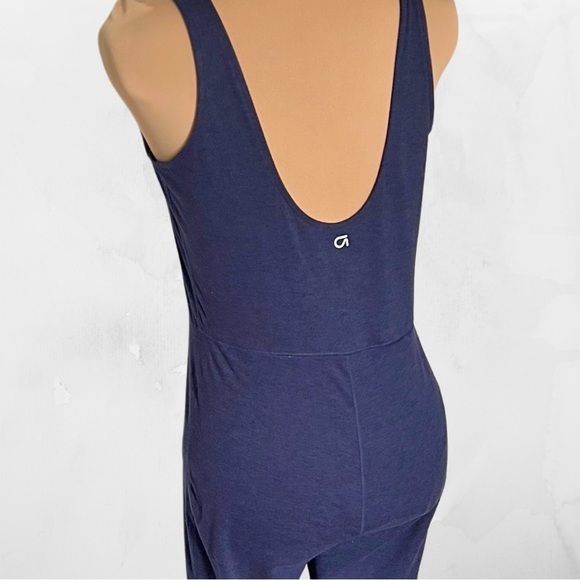 GapFit Navy/Purple Jersey Cotton Long-Legged Bodysuit - Size Medium - Picture 5 of 9